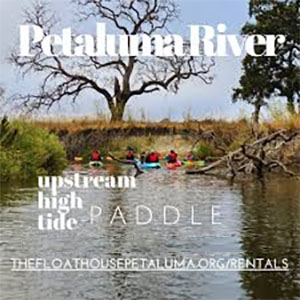 High tide paddle on the Petaluma River